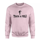 Basic Shot put with Shot putter Icon on a Sweatshirt with a Black Graphic