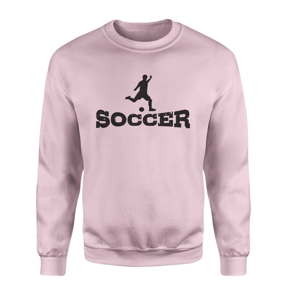 Basic Soccer with Soccer Player Icon on a Sweatshirt with a Black Graphic