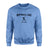 Softball Dad with Softball Player Icon and Softball Player Name on a Sweatshirt with a Black Graphic