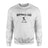Softball Dad with Softball Player Icon and Softball Player Name on a Sweatshirt with a Black Graphic