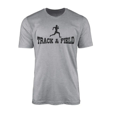 Basic Sprint with Sprinter Icon on a Men's T-Shirt with a Black Graphic