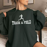 Basic Sprint with Sprinter Icon on a Sweatshirt with a White Graphic