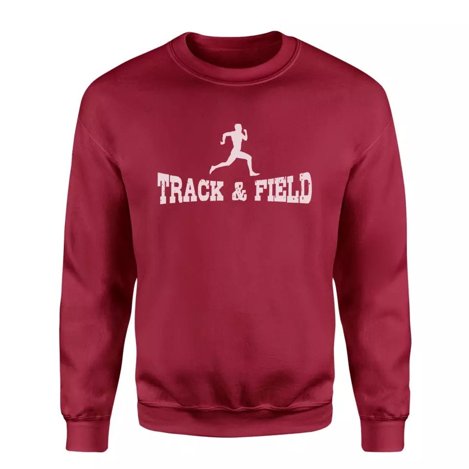 Basic Sprint with Sprinter Icon on a Sweatshirt with a White Graphic