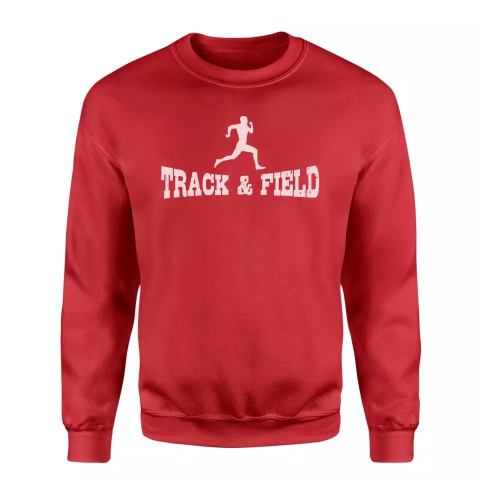 Basic Sprint with Sprinter Icon on a Sweatshirt with a White Graphic