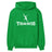 Basic Tennis with Tennis Player Icon on a Hoodie with a White Graphic