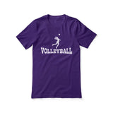 Basic Volleyball with Volleyball Player Icon on a Unisex T-Shirt with a White Graphic