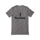 Basic Volleyball with Volleyball Player Icon on a Unisex T-Shirt with a Black Graphic